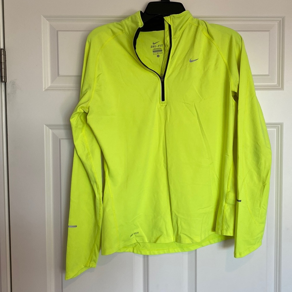 Nike DRI-FIT neon quarter zip